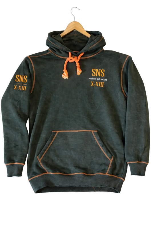 OGNL “Sorry Not Sorry” Distressed Hoodie