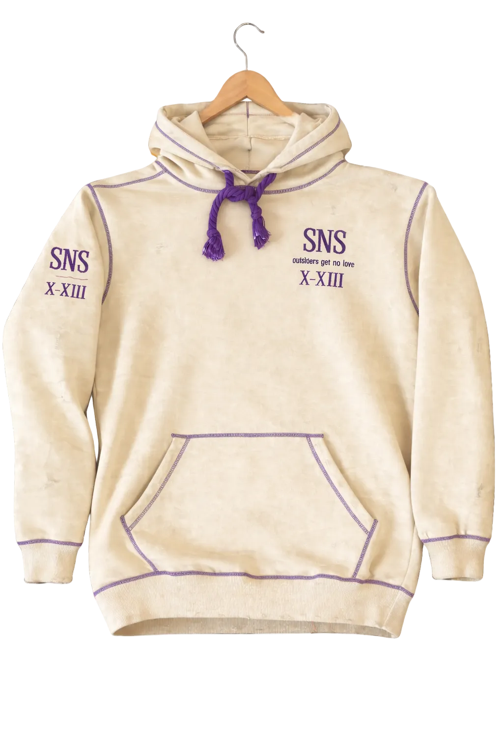 OGNL “Sorry Not Sorry” Distressed Hoodie