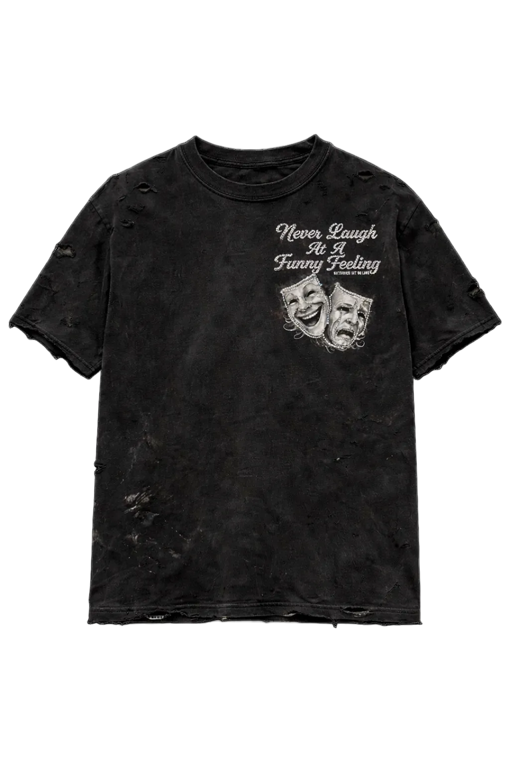 OGNL “Never Laugh At A Funny Feeling” Distressed Tee (PreOrder)