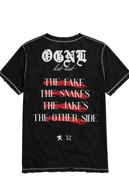 OGNL “Hit List” Distressed Tee (PreOrder)