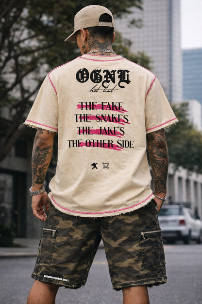 OGNL “Hit List” Distressed Tee (PreOrder)