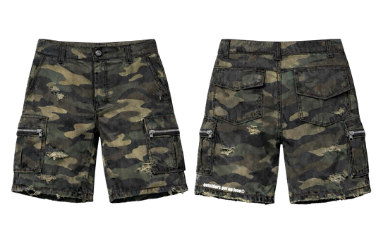 OGNL “Outsiders Get No Love” Camo Cargo Shorts (PreOrder)