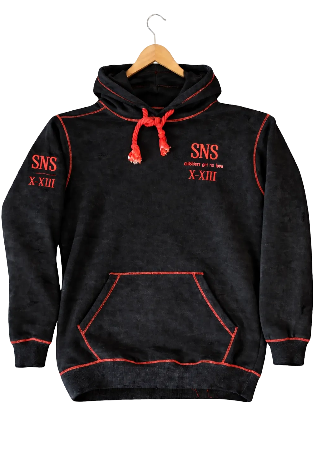 OGNL “Sorry Not Sorry” Distressed Hoodie