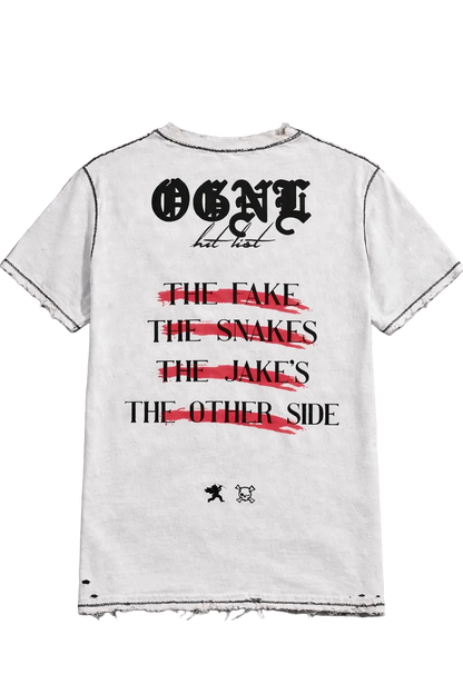 OGNL “Hit List” Distressed Tee (PreOrder)