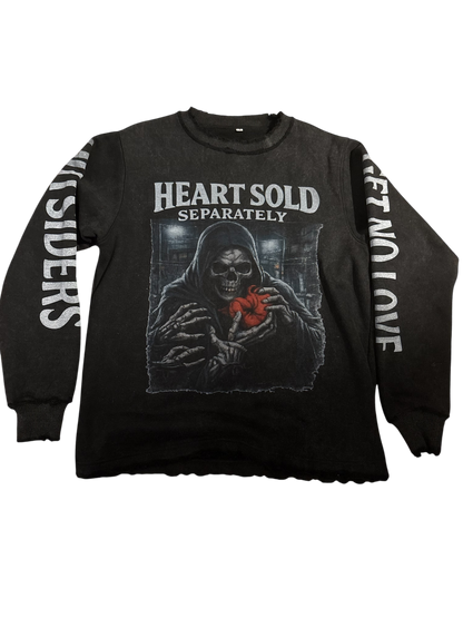 OGNL “Heart Sold Separately” Distressed Crewneck