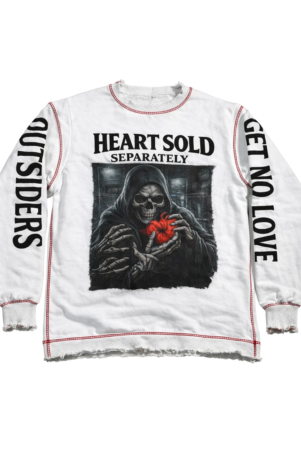 OGNL “Heart Sold Separately” Distressed Crewneck