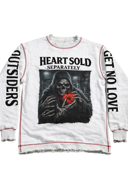 OGNL “Heart Sold Separately” Distressed Crewneck